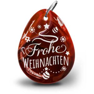 Anhänger Frohe Weihnachten mit Gravur