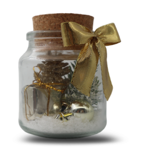 Weihnachtsglas Gold