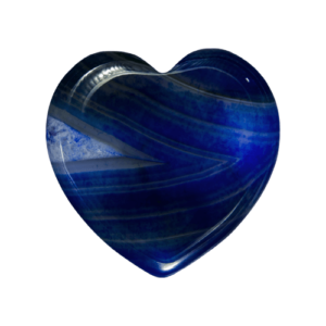 Heart Pebble Achat Blue Ocean