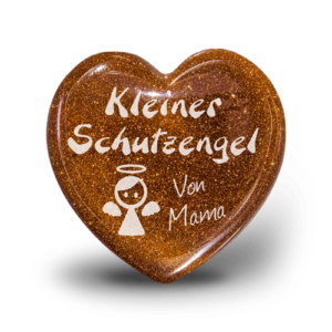 Schutzengel mit Gravur als personalisierter Edelstein