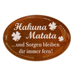 Glücksbringer Prüfung Gravur